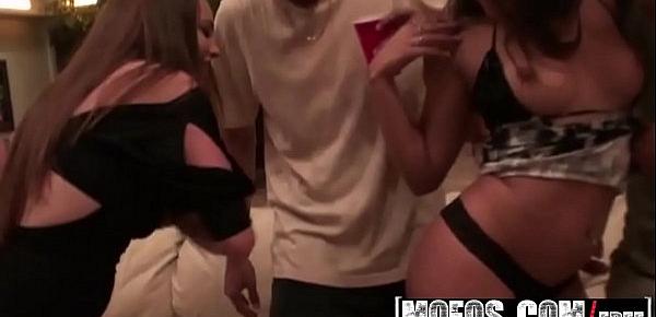  Slutty teen (Jynx Maze) takes three cocks at house party for fun - Mofos